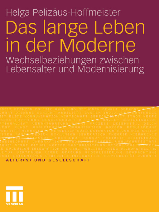 Title details for Das lange Leben in der Moderne by Helga Pelizäus-Hoffmeister - Available